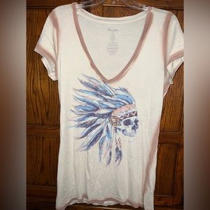 Women's Wrangler Indian skull shirt